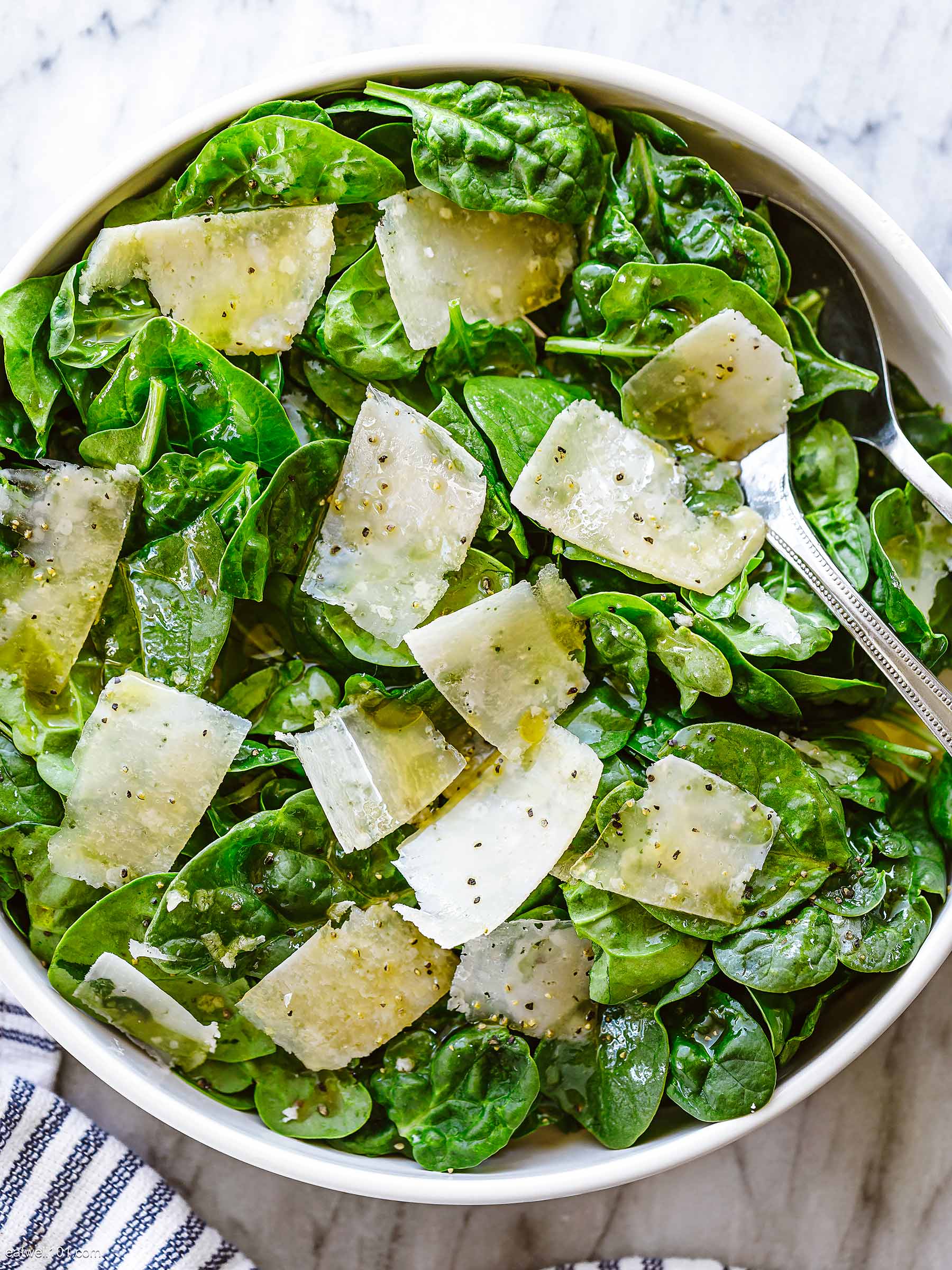 parmesan spinach salad