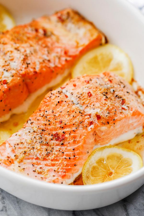 Easy Garlic-butter Baked Salmon - #recipe by #eatwell101 - https://003.wrwe1r1zs3czx3c.workers.dev/how-to-bake-salmon-in-the-oven