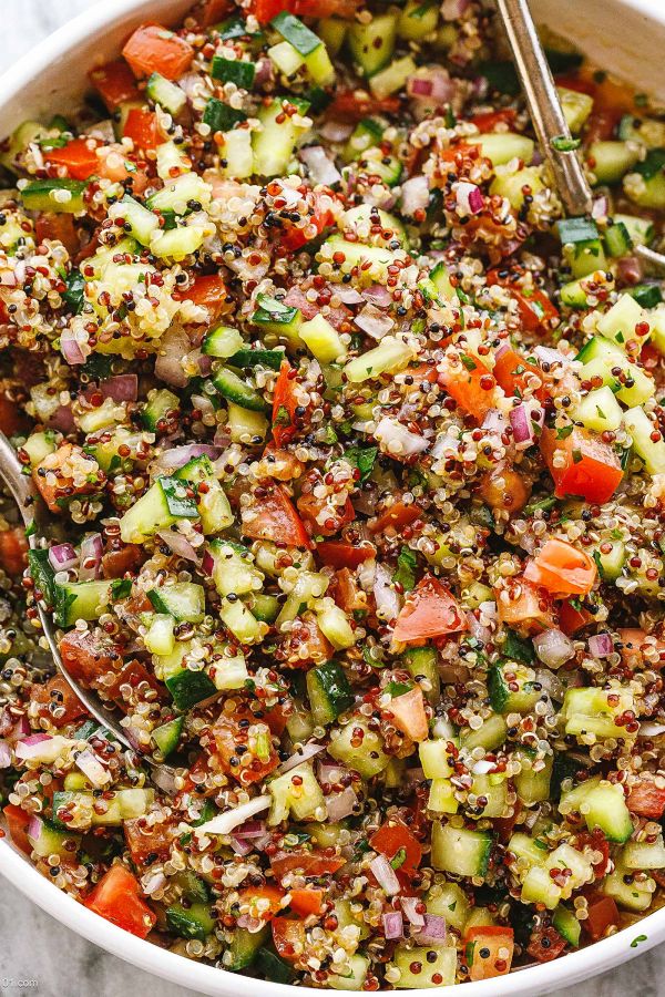 Quinoa Cucumber Salad - #recipe by #eatwell101 - https://003.wrwe1r1zs3czx3c.workers.dev/quinoa-cucumber-salad-recipe