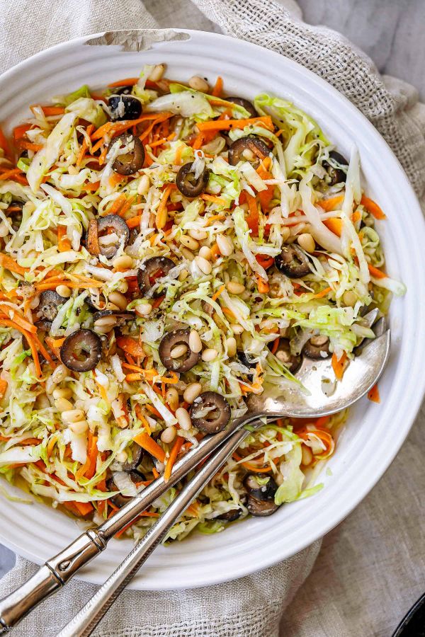 Healthy Coleslaw {No Mayo} - #recipe by #eatwell101 - https://003.wrwe1r1zs3czx3c.workers.dev/healthy-coleslaw-recipe