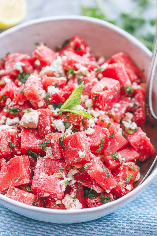 Easy Watermelon Salad - #recipe by #eatwell101 - https://003.wrwe1r1zs3czx3c.workers.dev/easy-watermelon-salad-recipe