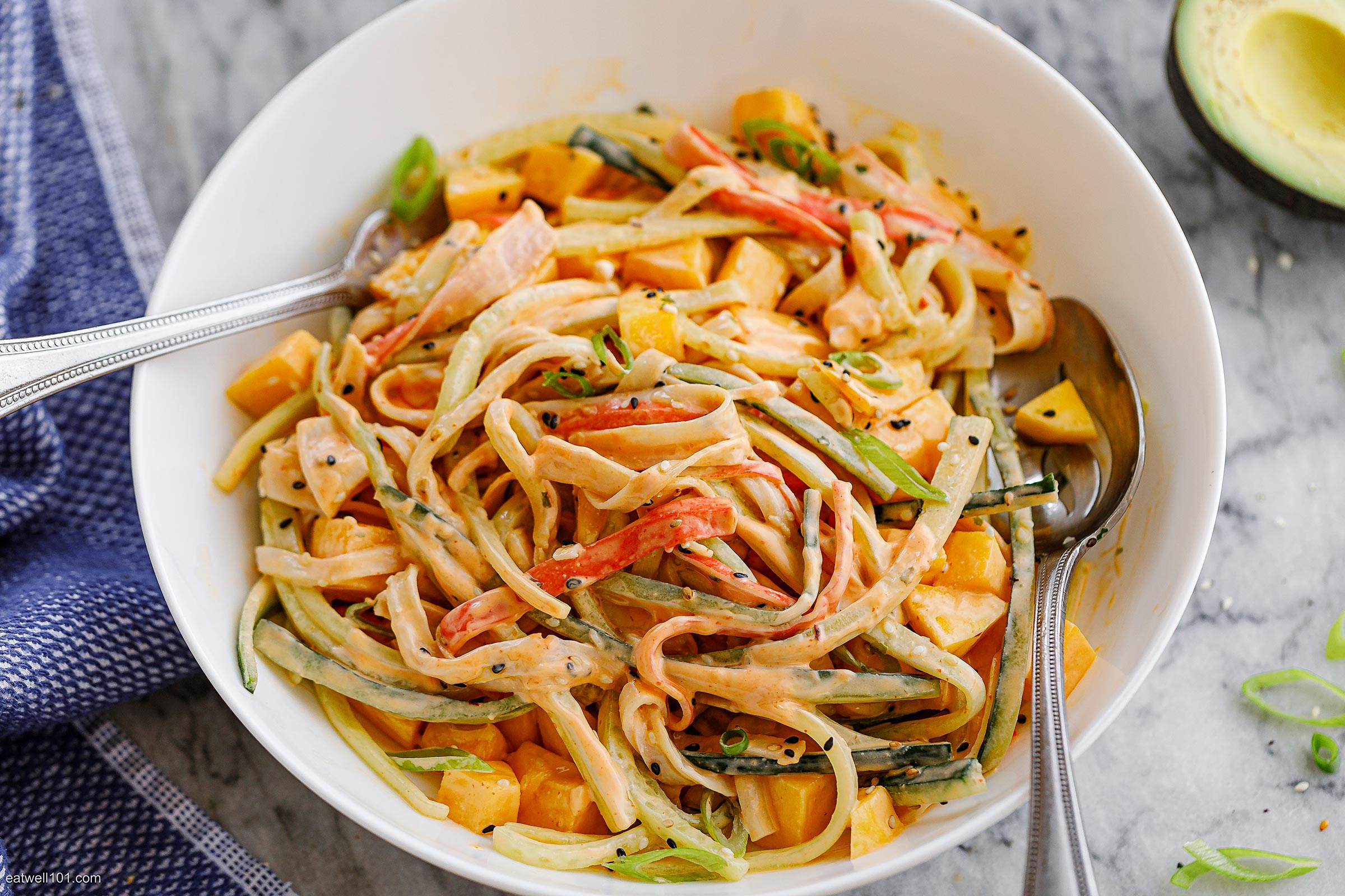 Cucumber Mango Crab Salad recipe