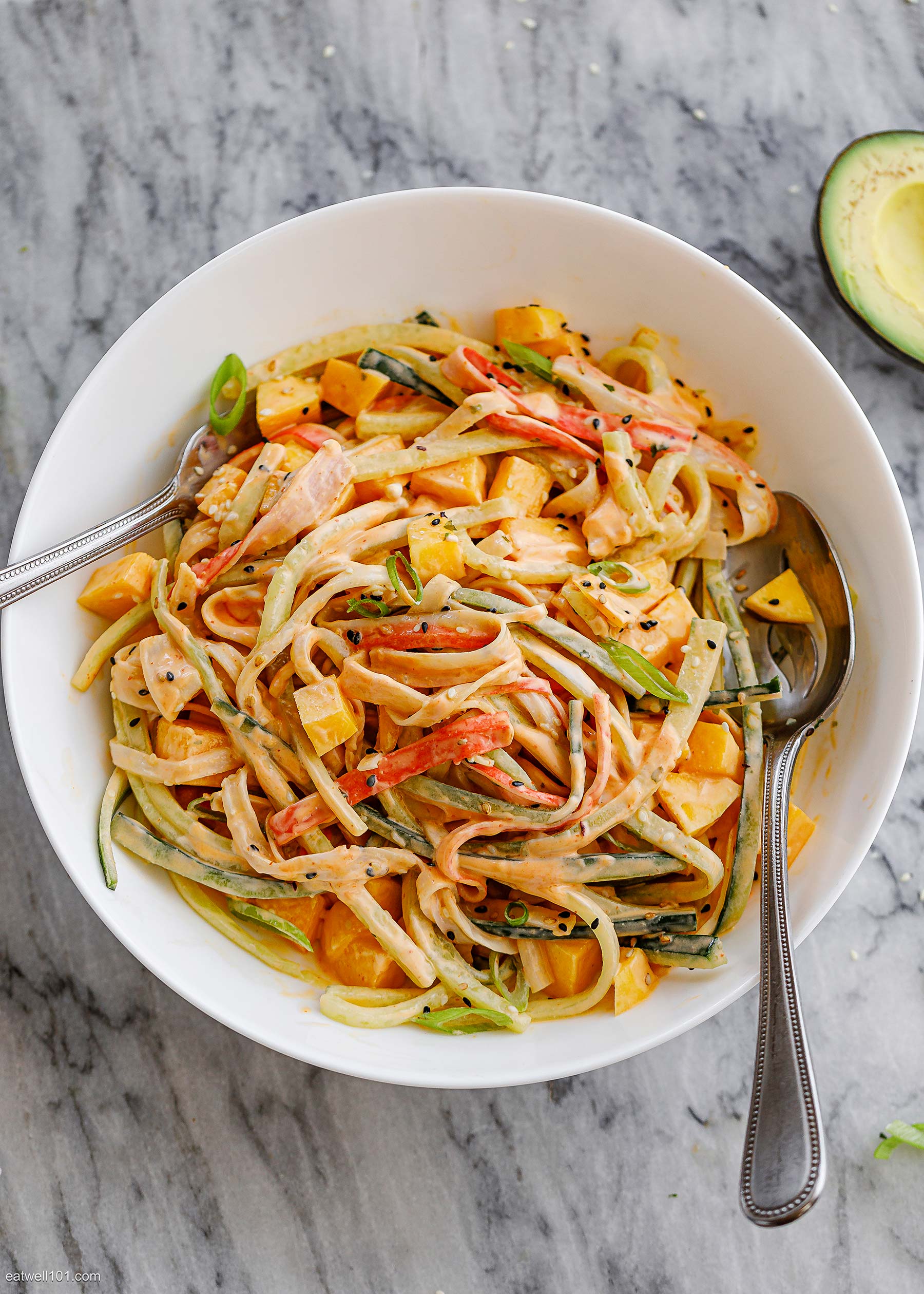 Cucumber Mango Crab Salad