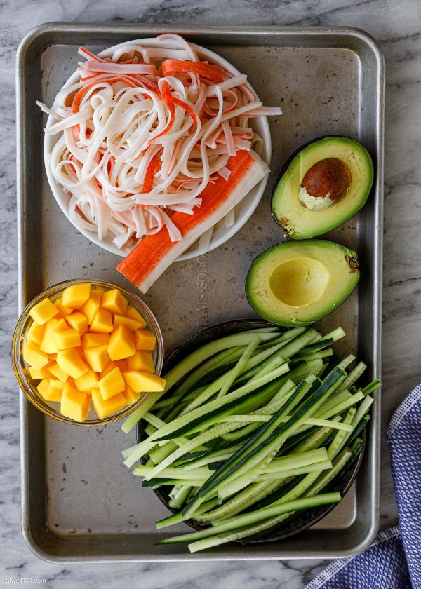 Cucumber Mango Crab Salad