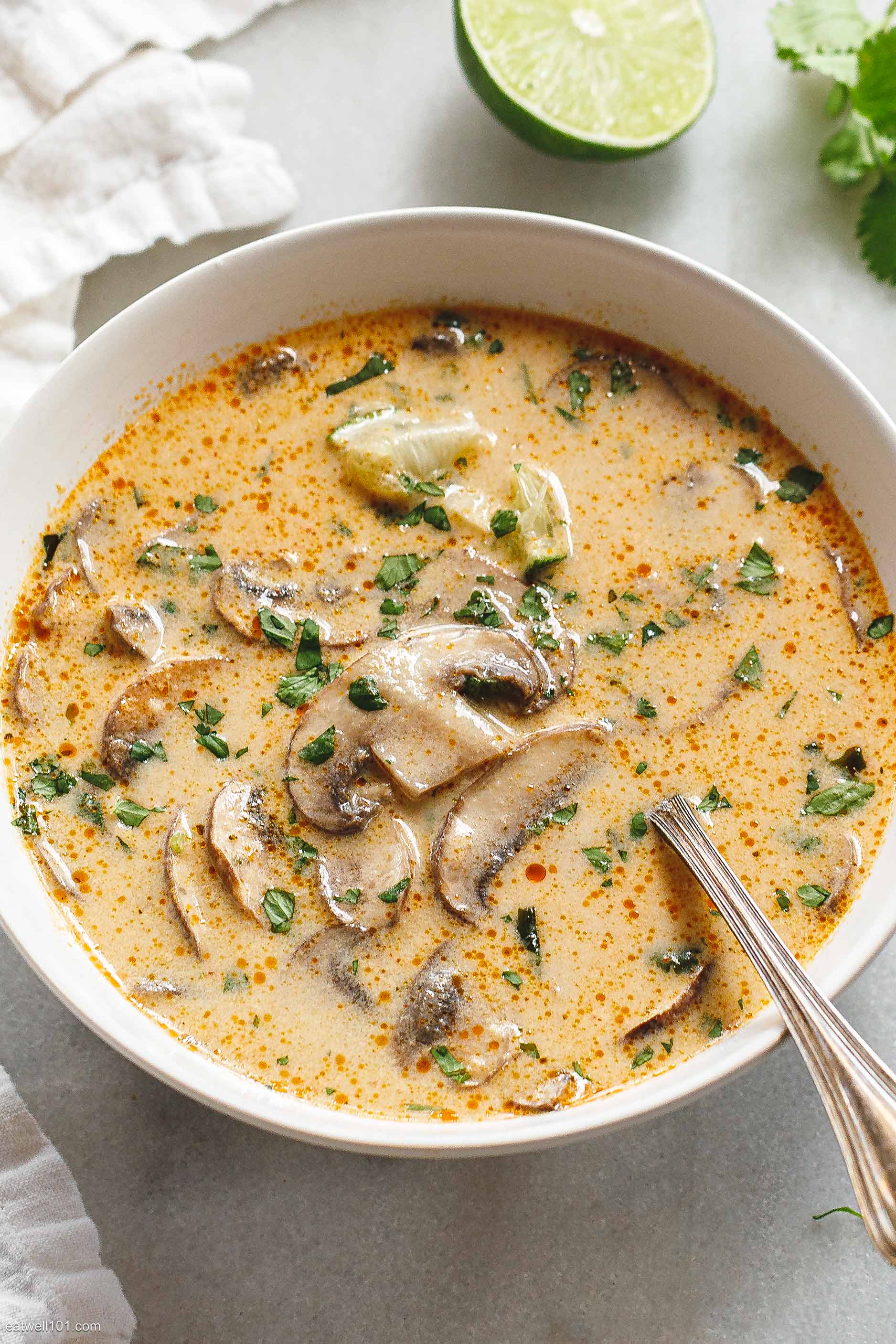 Thai coconut mushroom soup recipe