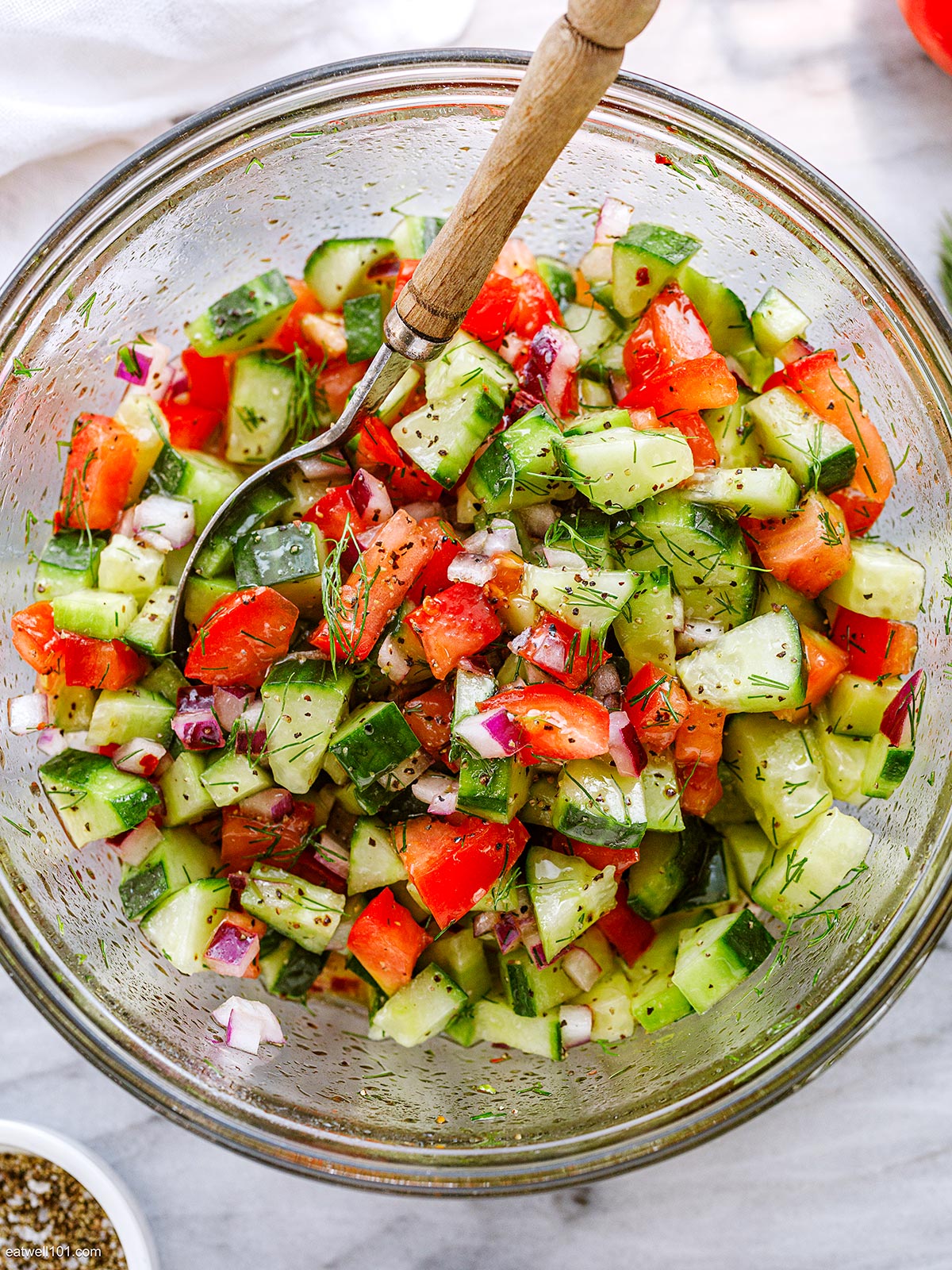 Tomato Salad with cucumber
