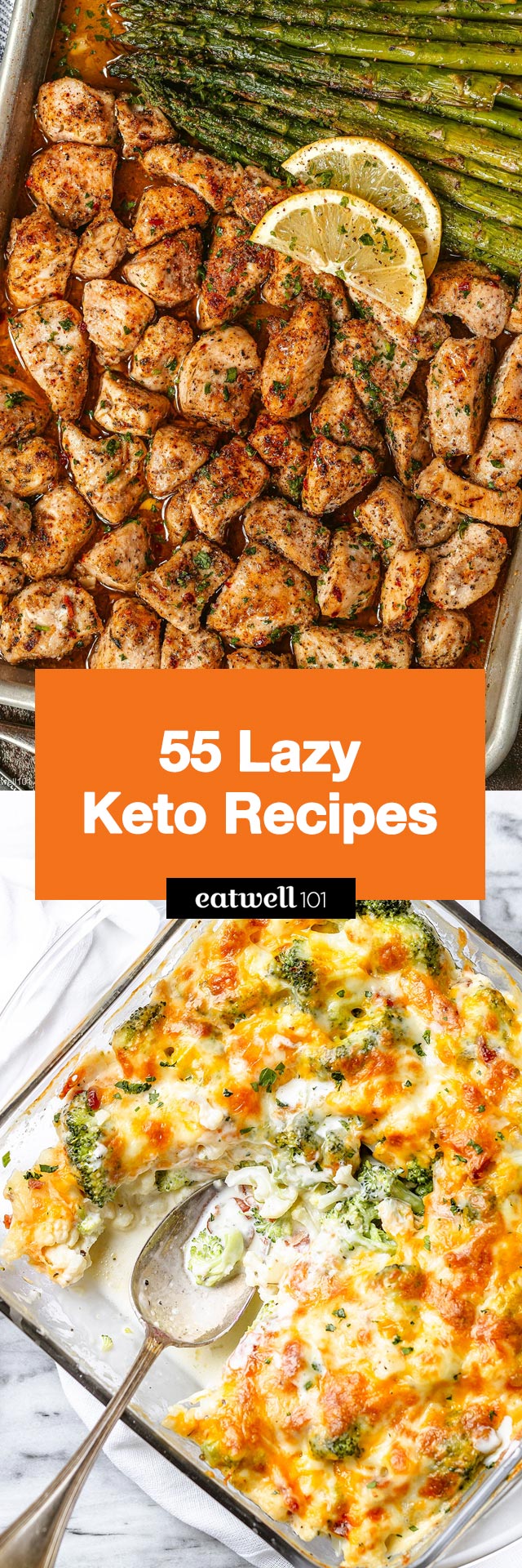 55 Lazy Keto Recipe Ideas - #keto #recipe #ideas - These lazy Keto recipes are quick and easy to prep and cook if you're doing Keto but not bother tracking carb accurately. From easy Keto lunches to low-carb dinners, we cover everything!