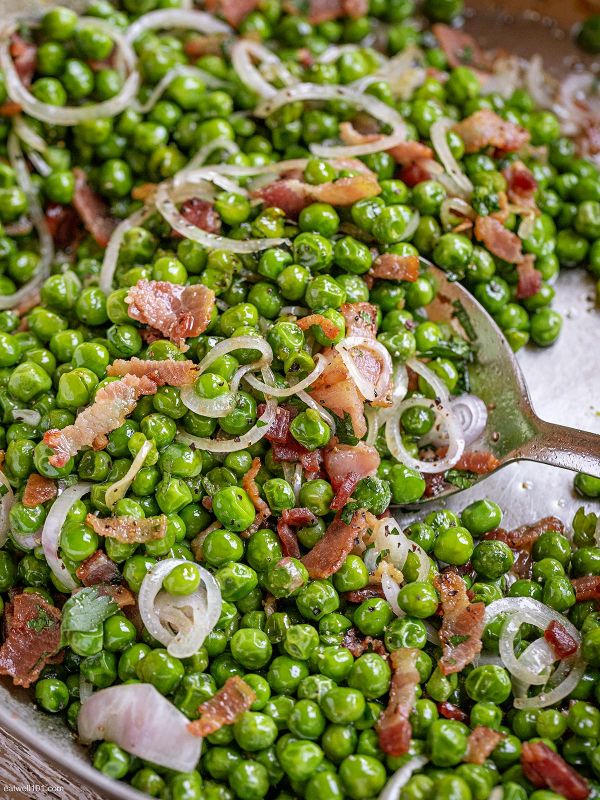 Sauteed Green Peas and Bacon