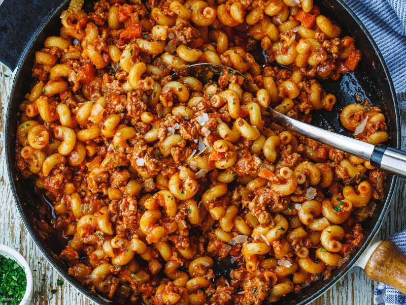 Ground Turkey Pasta Skillet