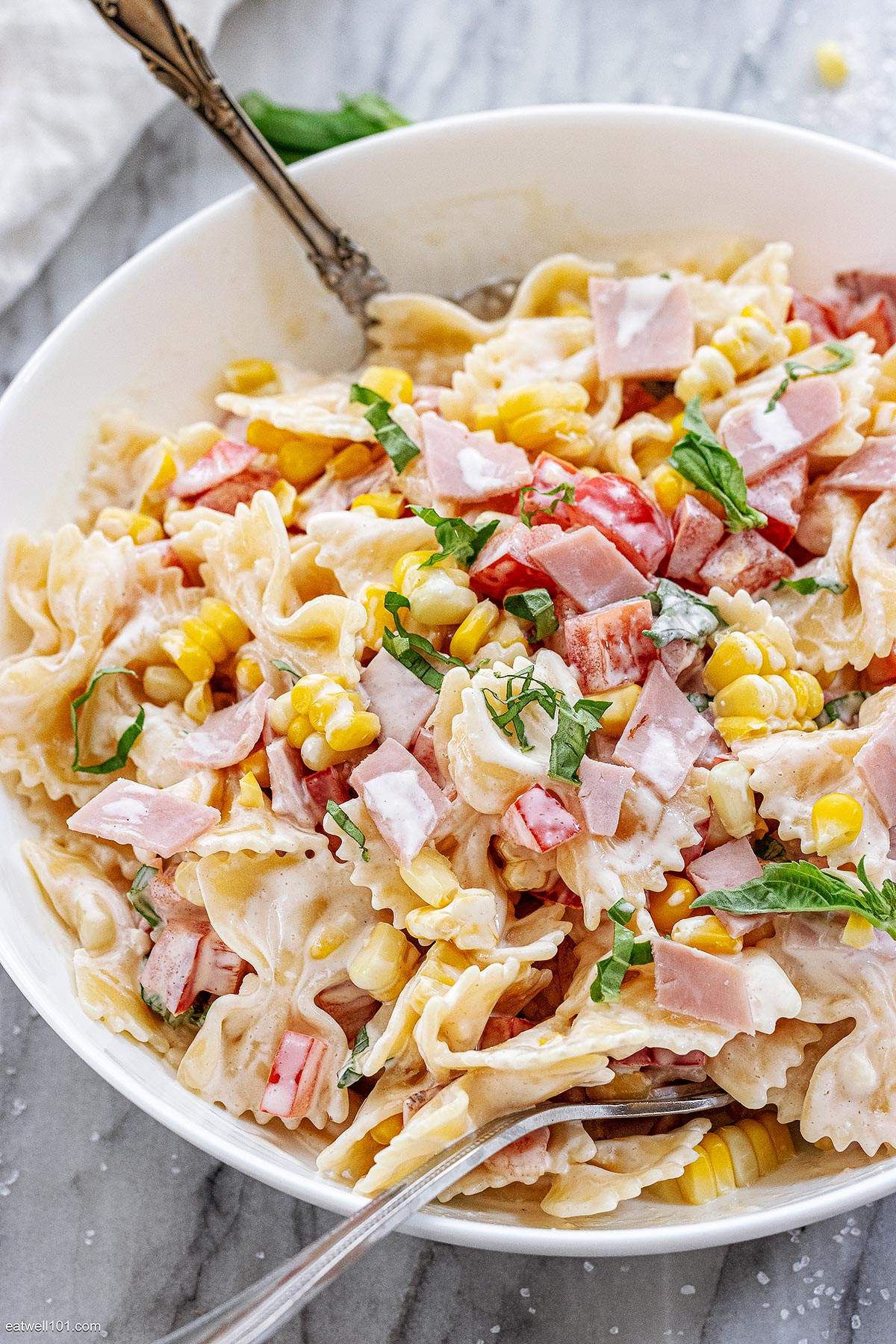 creamy pasta salad recipe