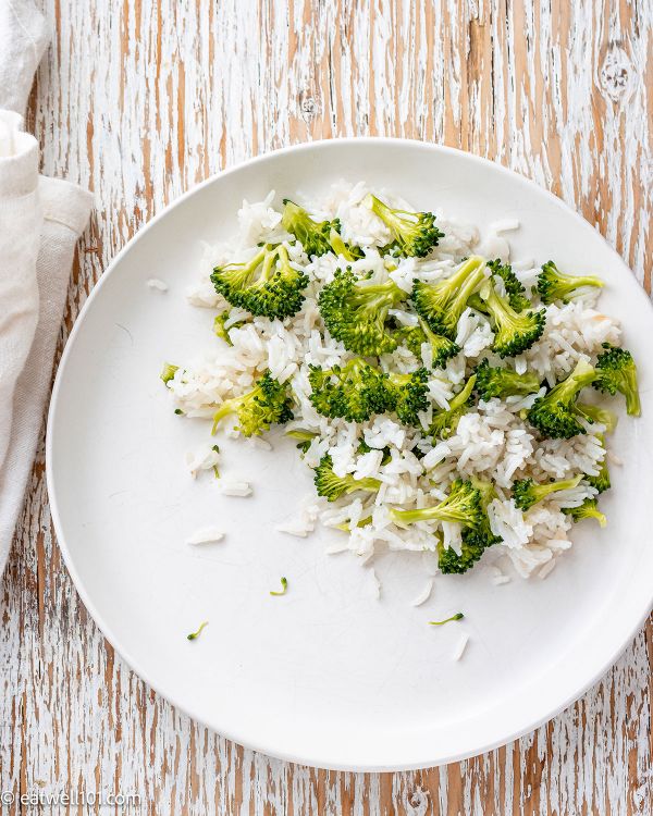 Garlic Butter Shrimp with Broccoli Rice