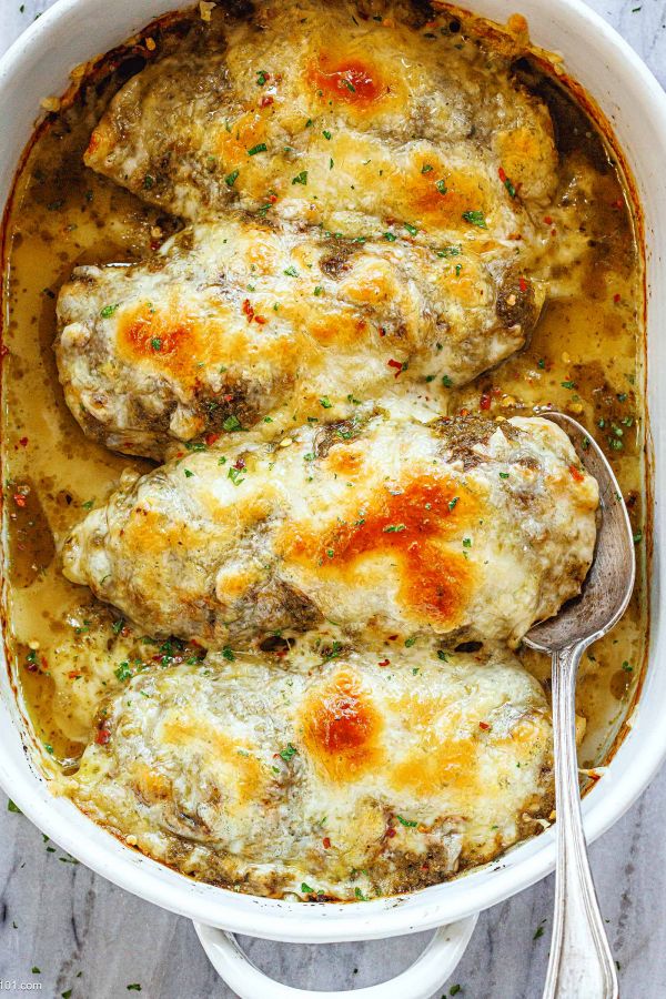Baked Pesto Chicken - #recipe by #eatwell101 - https://003.wrwe1r1zs3czx3c.workers.dev/baked-pesto-chicken-recipe
