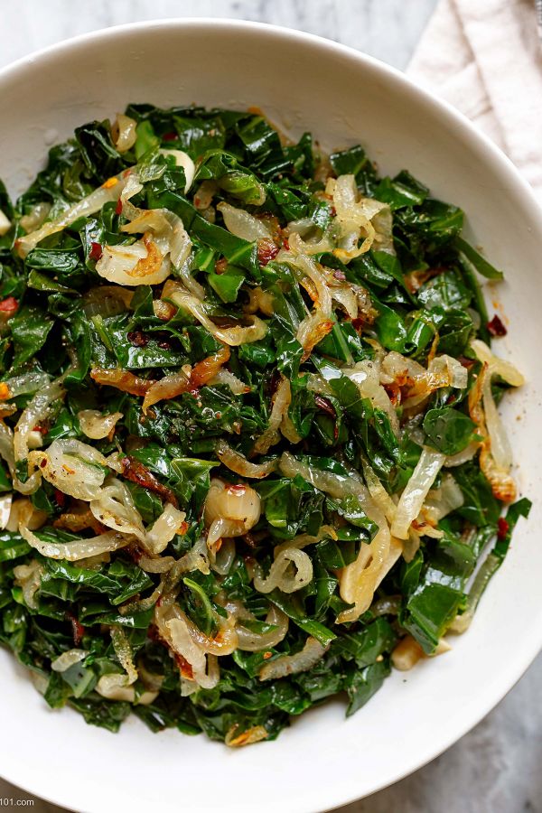 Fried Collard Greens Recipe - #recipe by #eatwell101 - https://003.wrwe1r1zs3czx3c.workers.dev/fried-collard-greens-recipe
