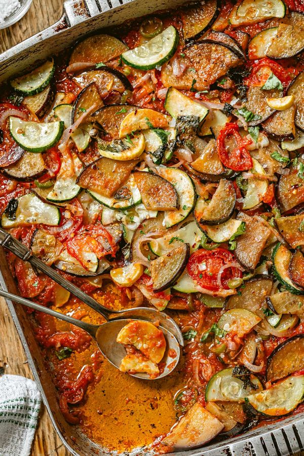 Roasted Vegetables with Tomato and Parmesan - #recipe by #eatwell101 - https://003.wrwe1r1zs3czx3c.workers.dev/tomato-parmesan-roasted-vegetables-recipe