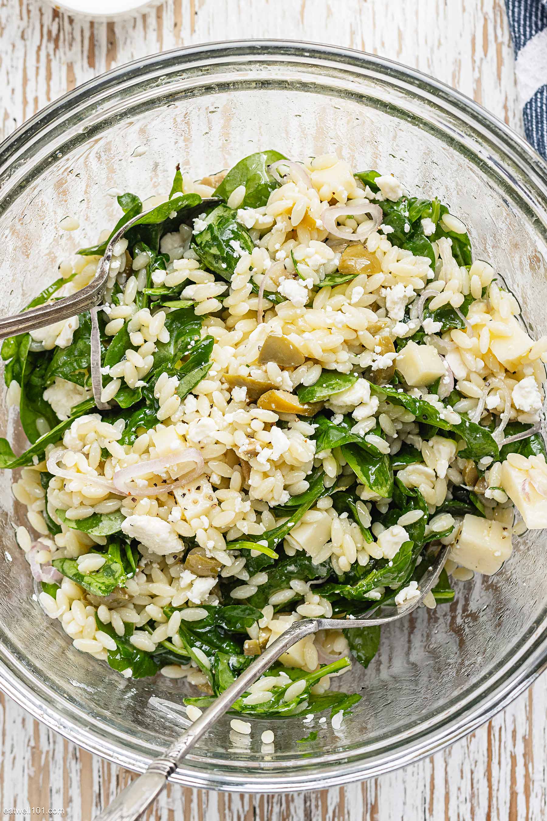 spinach orzo salad recipe