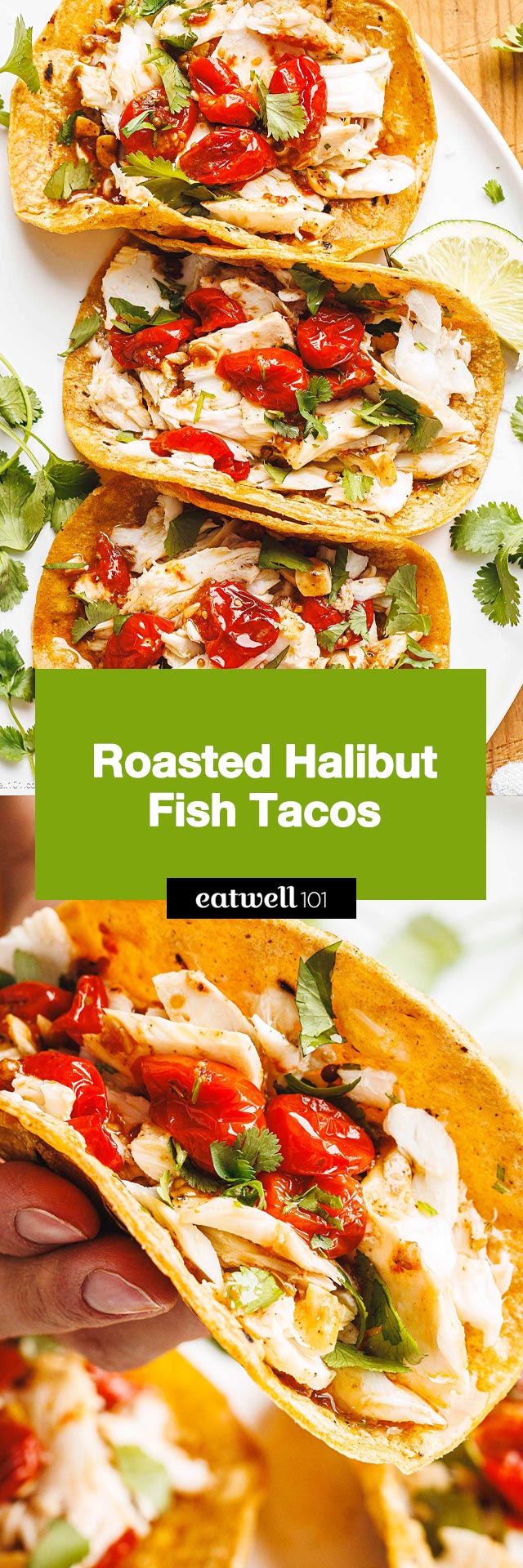 Fish Tacos with Roasted Halibut - #fish #tacos #recipe #eatwell101 - Try our quick and easy fish taco recipe, bursting with fresh flavors and a spicy twist. These fish tacos are perfect for any mealtime!