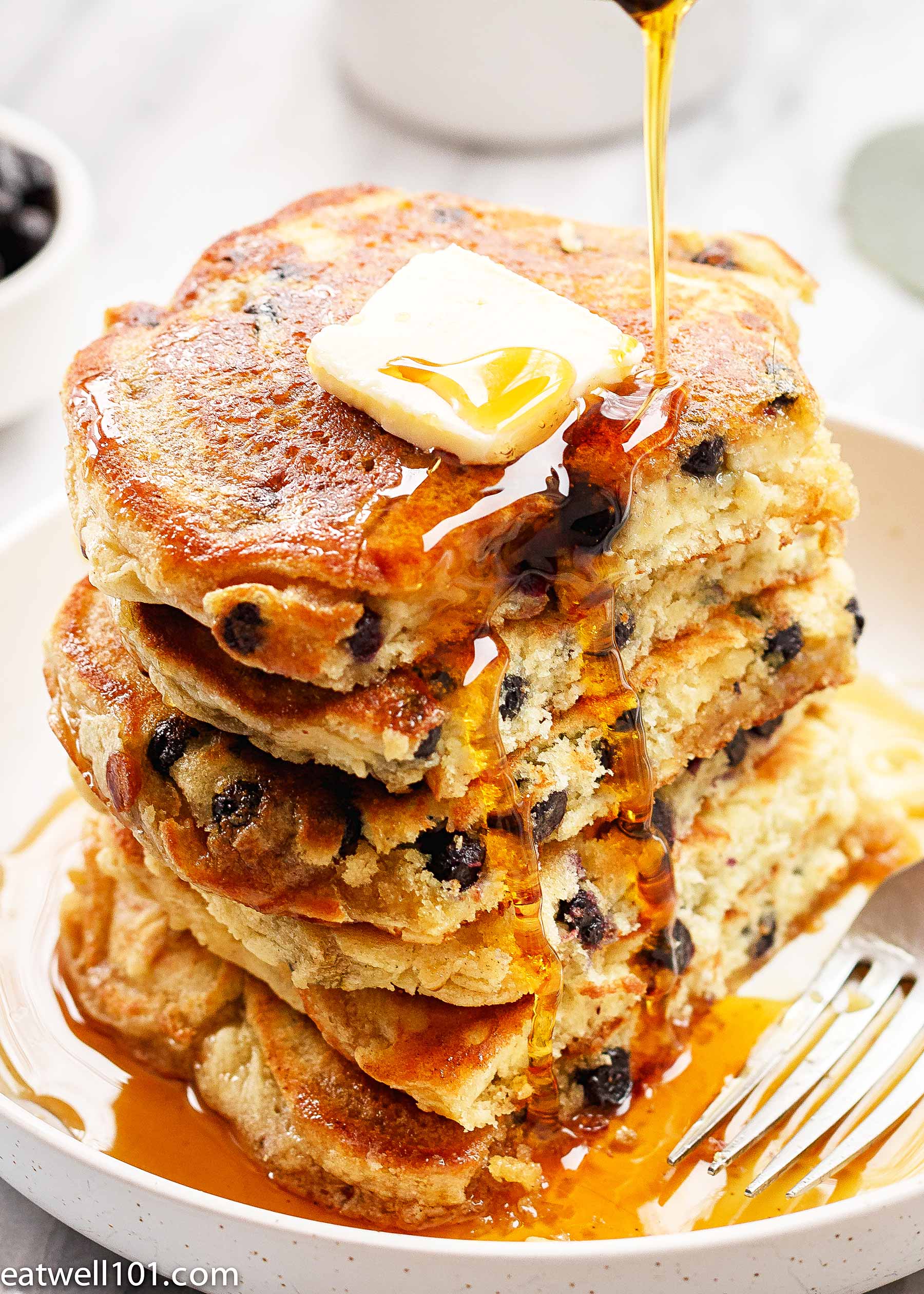 fluffy blueberry pancakes recipe
