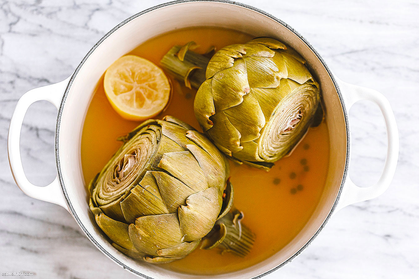 boiled artichokes