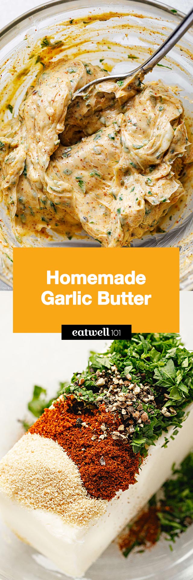 Perfect Homemade Garlic Butter - #garlic #butter #recipe #eatwell101 - Learn how to make homemade garlic butter like a true restaurant chef! This garlic butter is very versatile and will enhance any of your dishes.
