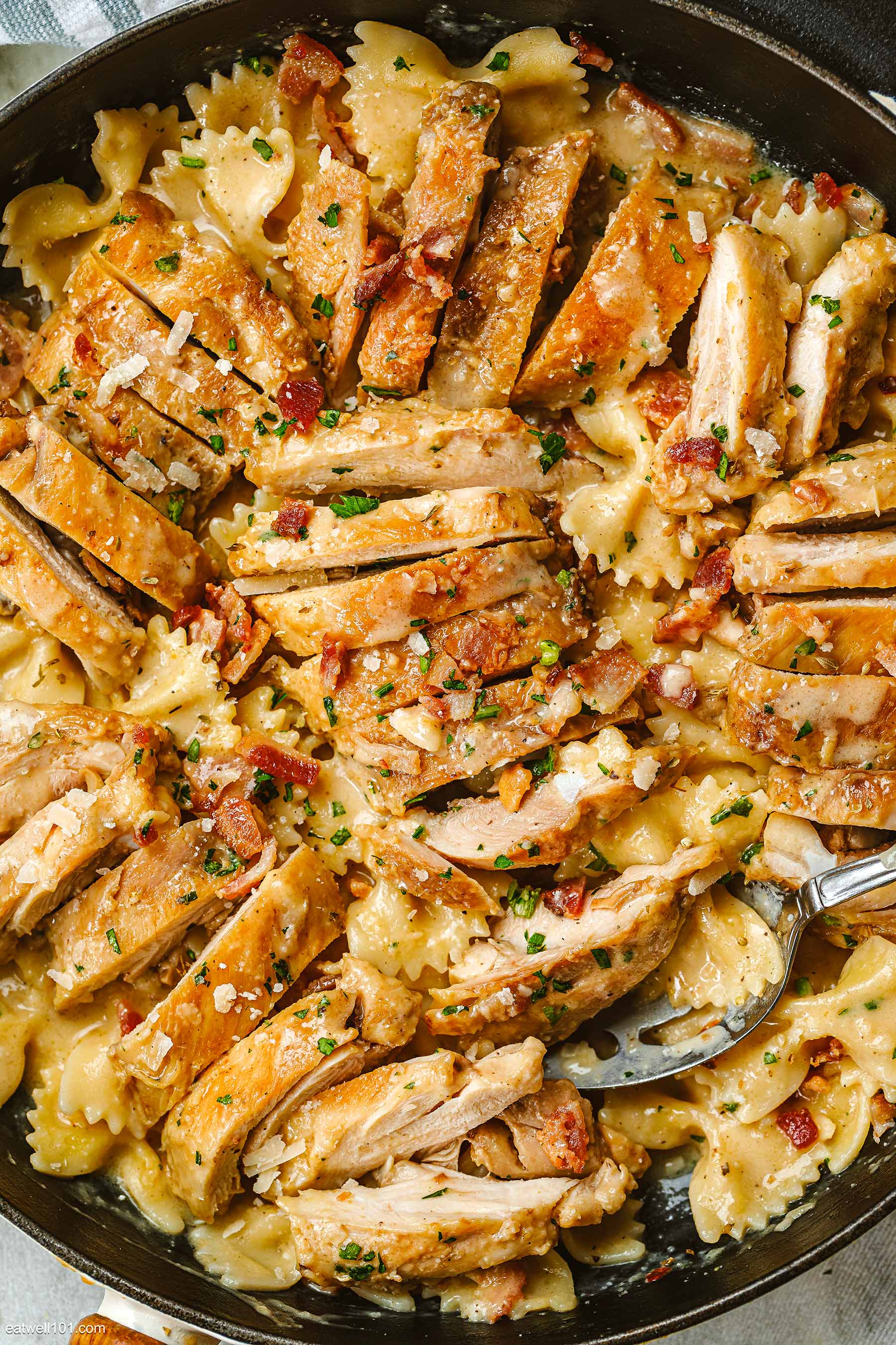 creamy bacon chicken pasta recipe