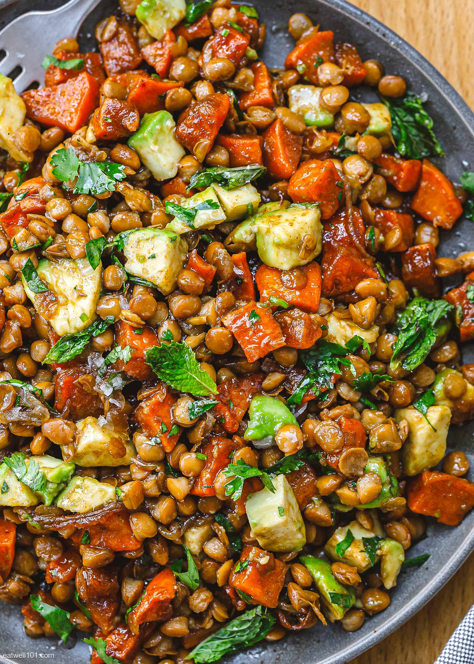 roasted sweet potatoes salad recipe