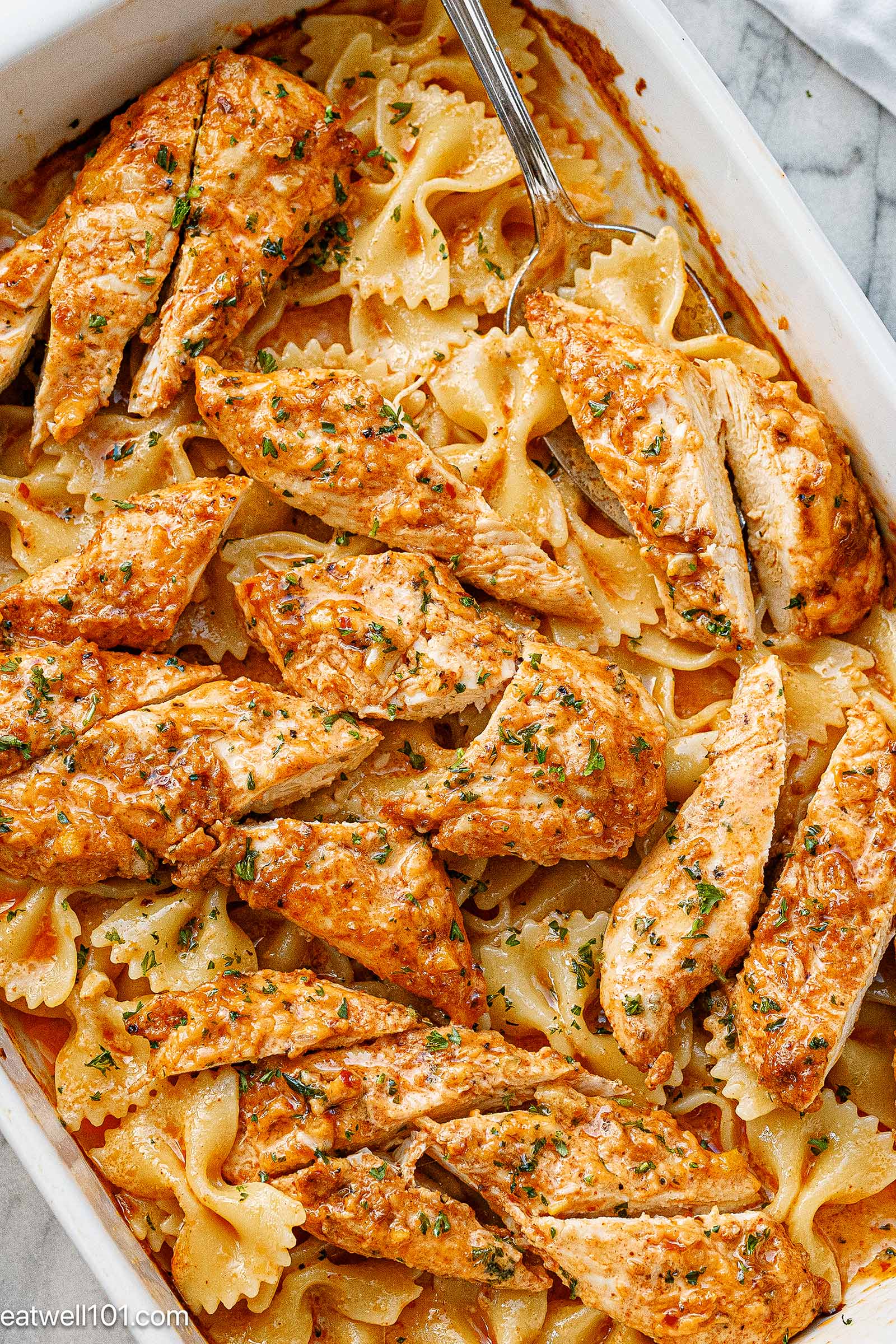 Bang Bang Chicken Pasta recipe-6