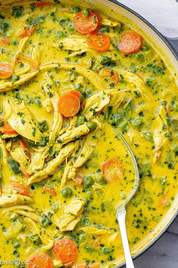 Turmeric Chicken Soup - #recipe by #eatwell101 - https://003.wrwe1r1zs3czx3c.workers.dev/turmeric-chicken-soup-recipe
