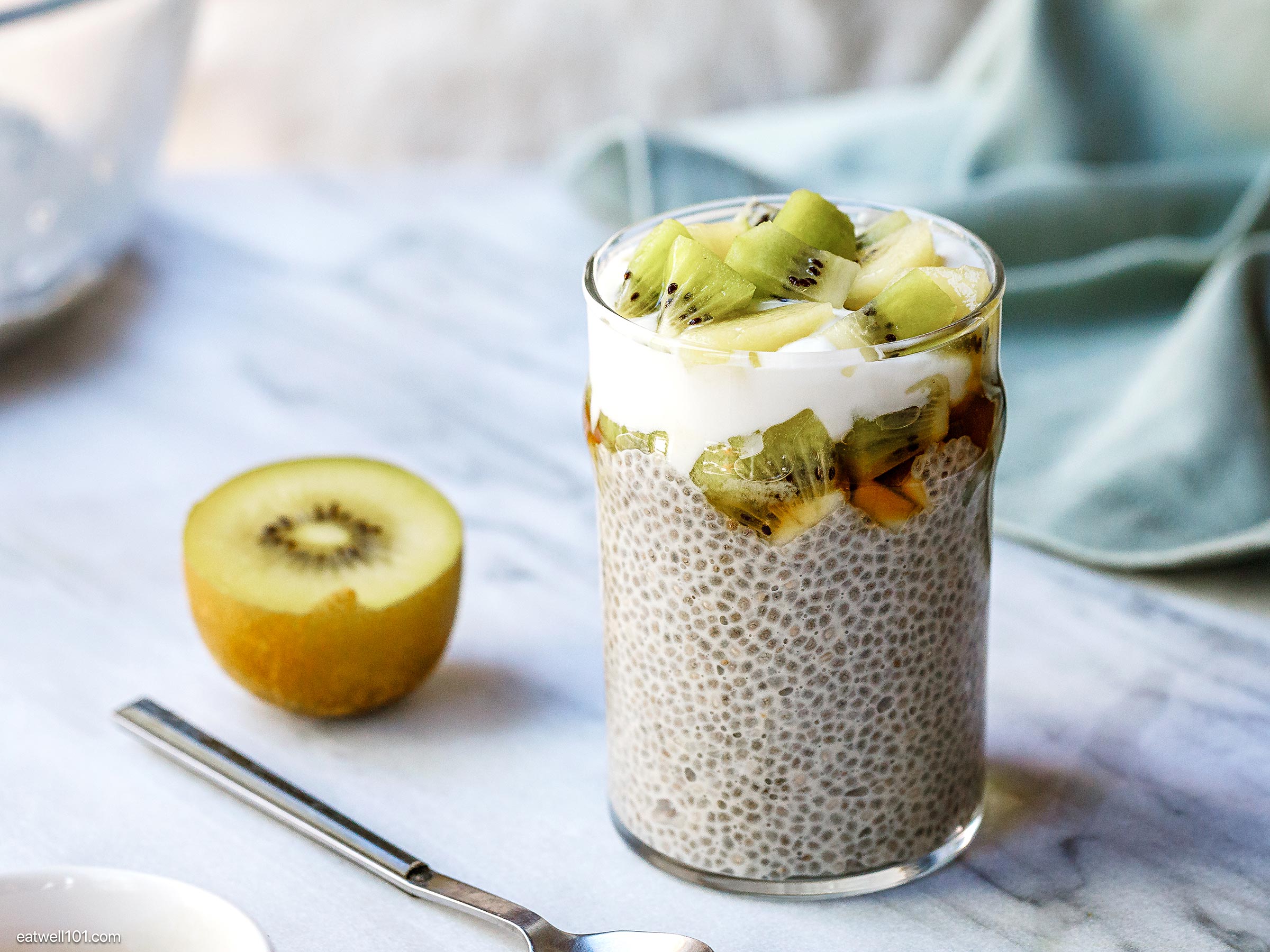 Kiwi and Chia Seed Pudding