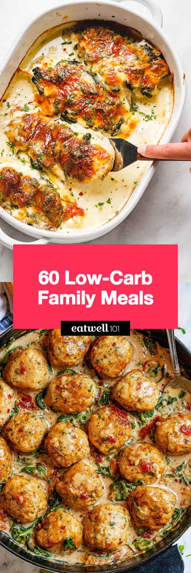 60 Low-Carb Family Meals - #lowcarb #recipes #eatwell101 - These low-carb meal ideas are perfect for feeding the family without the fuss!