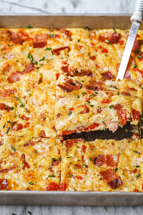 Cheesy Bacon Frittata - #recipe by #eatwell101 - https://003.wrwe1r1zs3czx3c.workers.dev/frittata-recipe